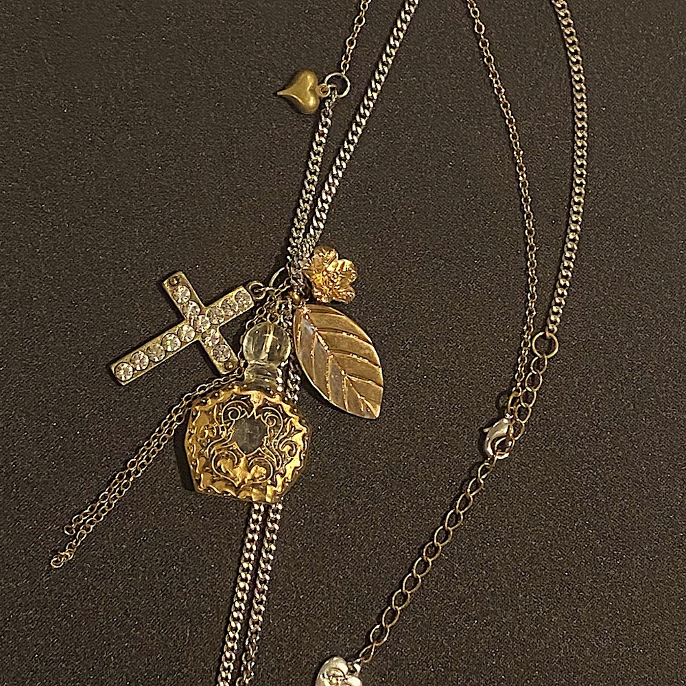 Betsey Johnson Perfume Charm Necklace